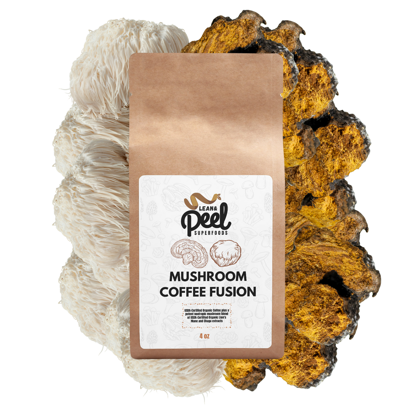 Mushroom Coffee Fusion - Lion’s Mane & Chaga 4oz